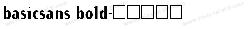basicsans bold字体转换